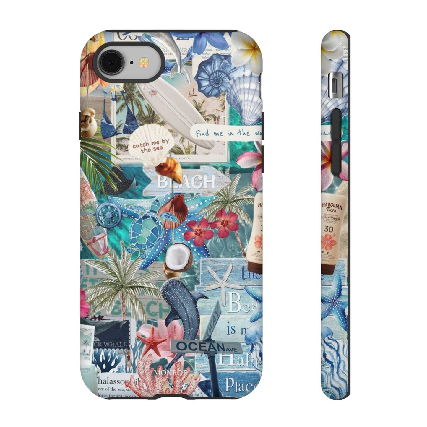 Tropical Beach Collage Tough Case