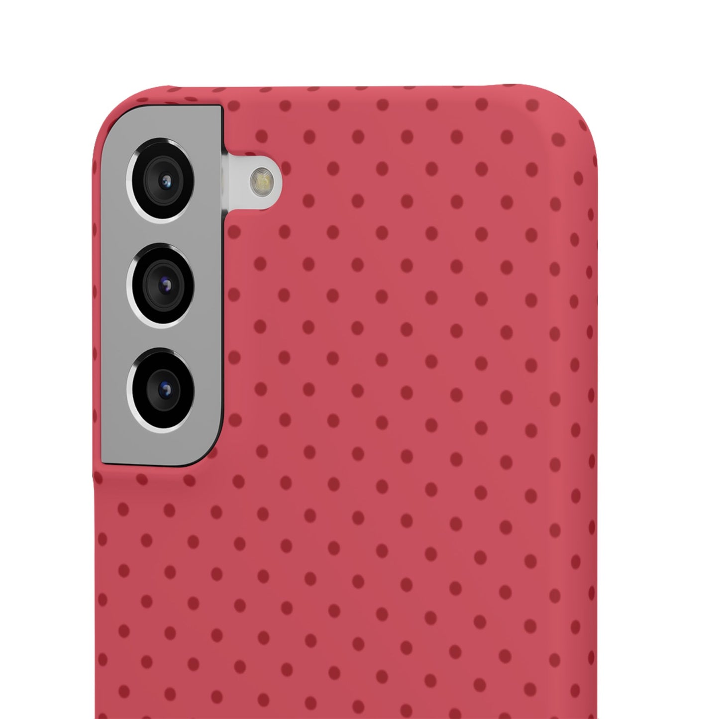 Coral Polka Dot Snap Phone Case