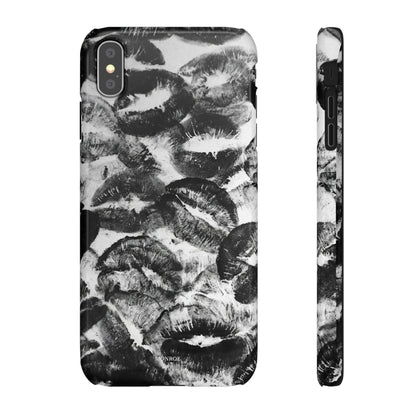 Black & White Kiss Print Case