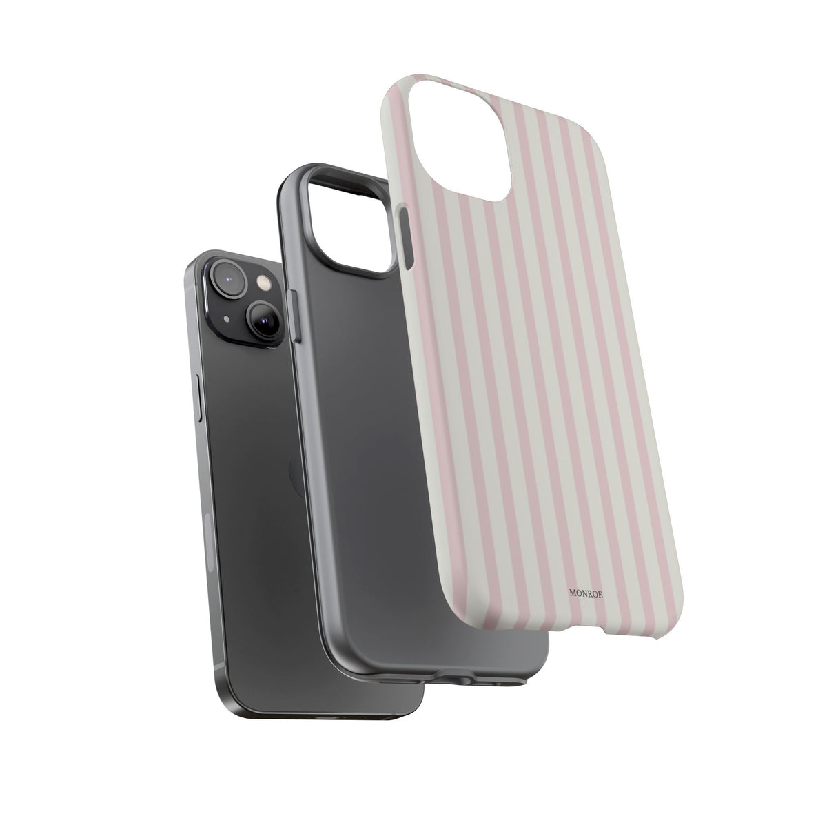 Light Pink Stripe Tough Phone Case