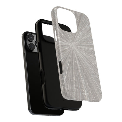 Sparkling Silver Burst Tough Case
