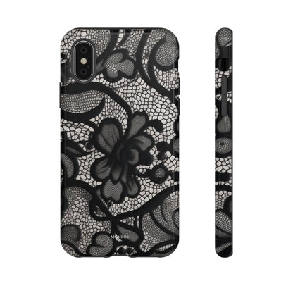 Black Vintage Lace Tough Case