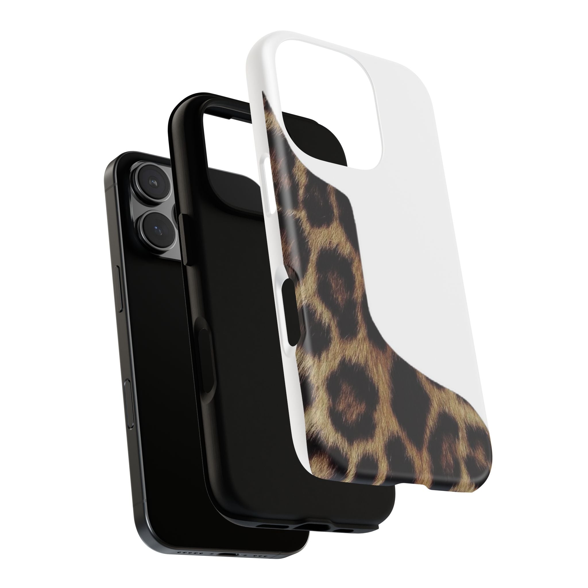 Half Cheetah Print Phone Case