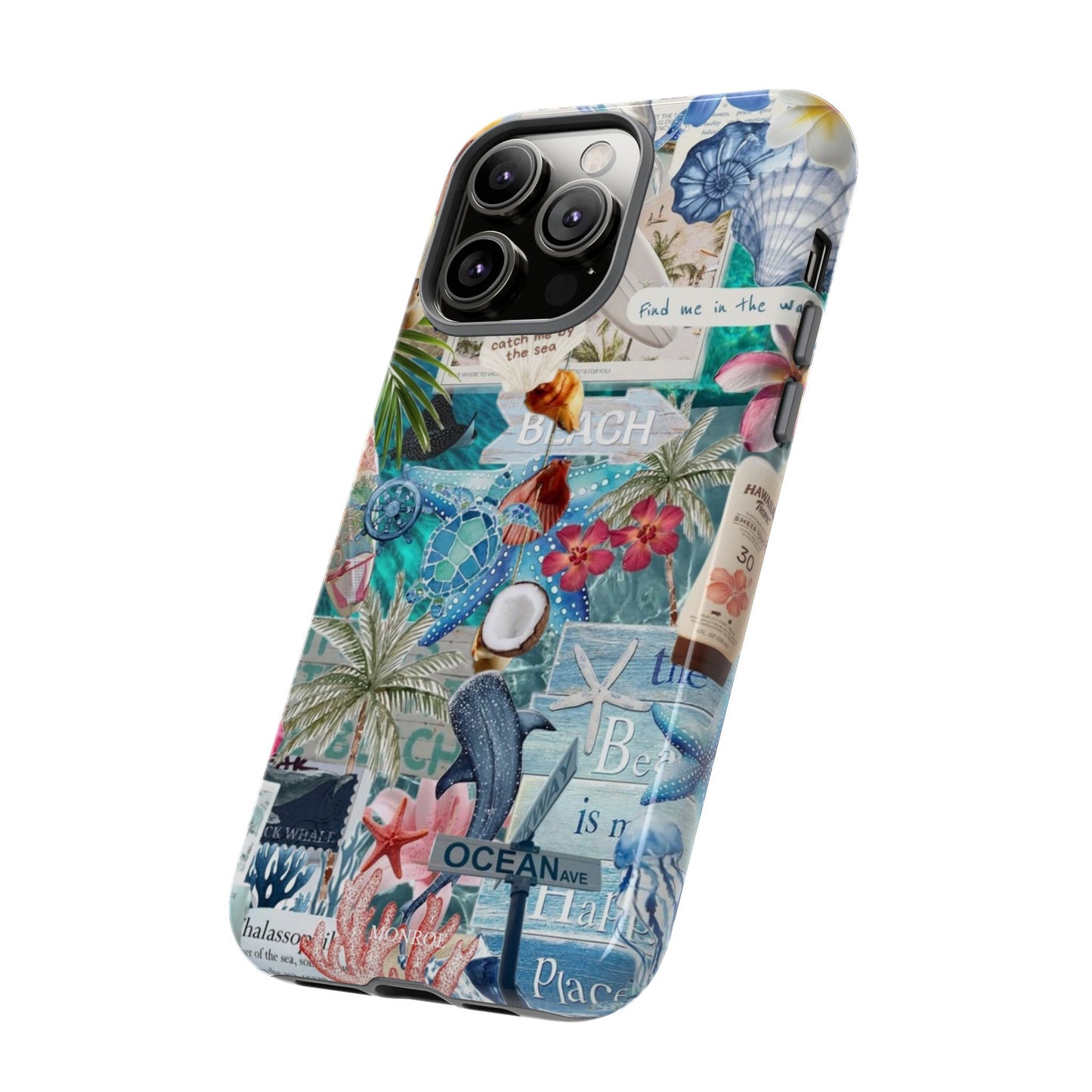 Tropical Beach Collage Tough Case