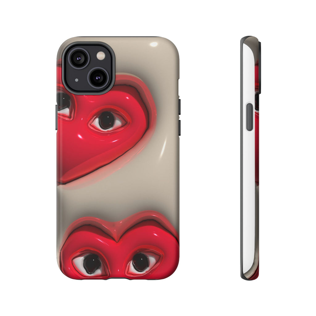 3D Hearts Phone Case