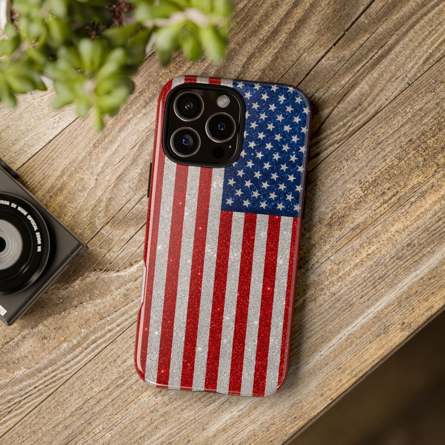 America Glitter Tough Case