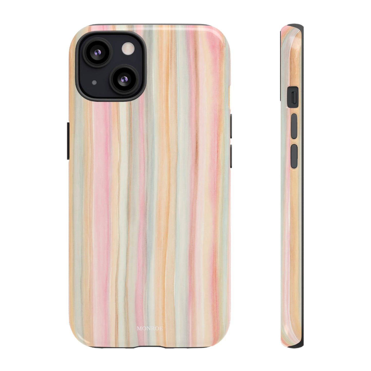 Pastel Watercolor Stripe Tough Case