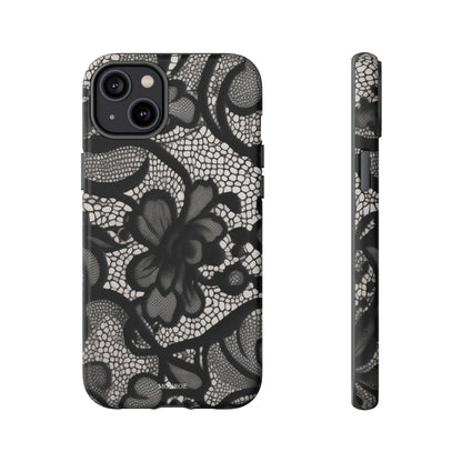 Black Vintage Lace Tough Case
