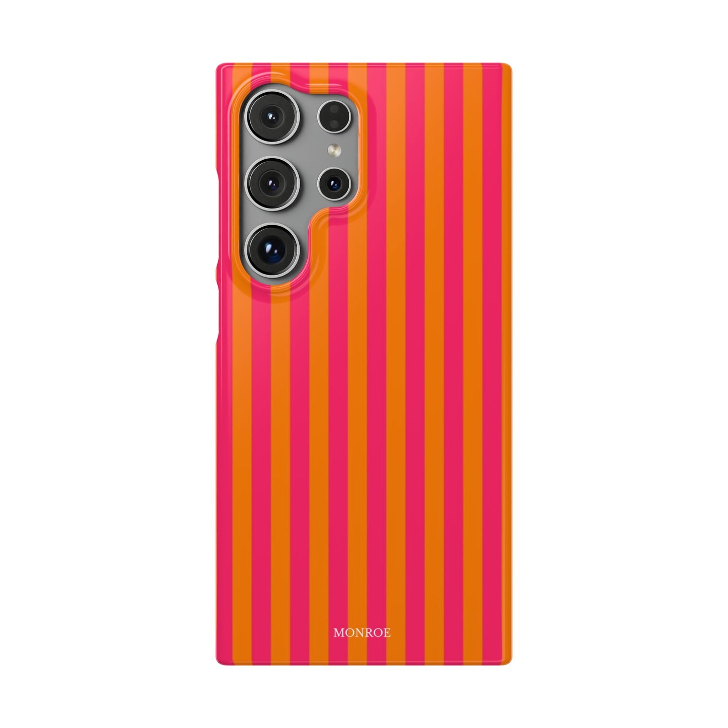 Striped Orange & Pink Case