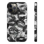 Black and Kiss Design Phone Case