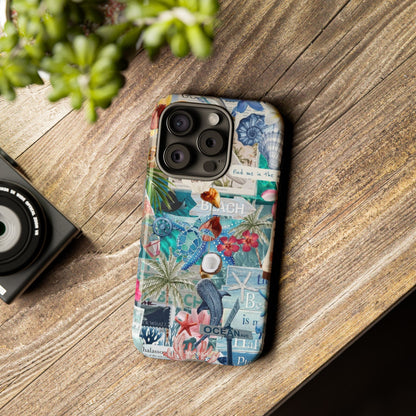 Tropical Beach Collage Tough Case