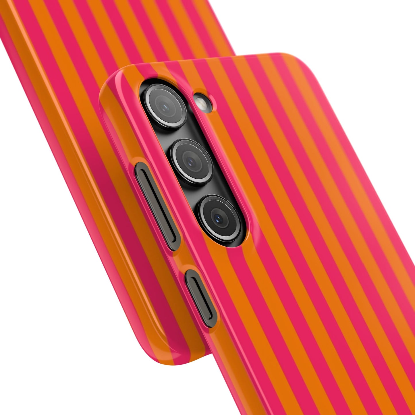 Striped Orange & Pink Case