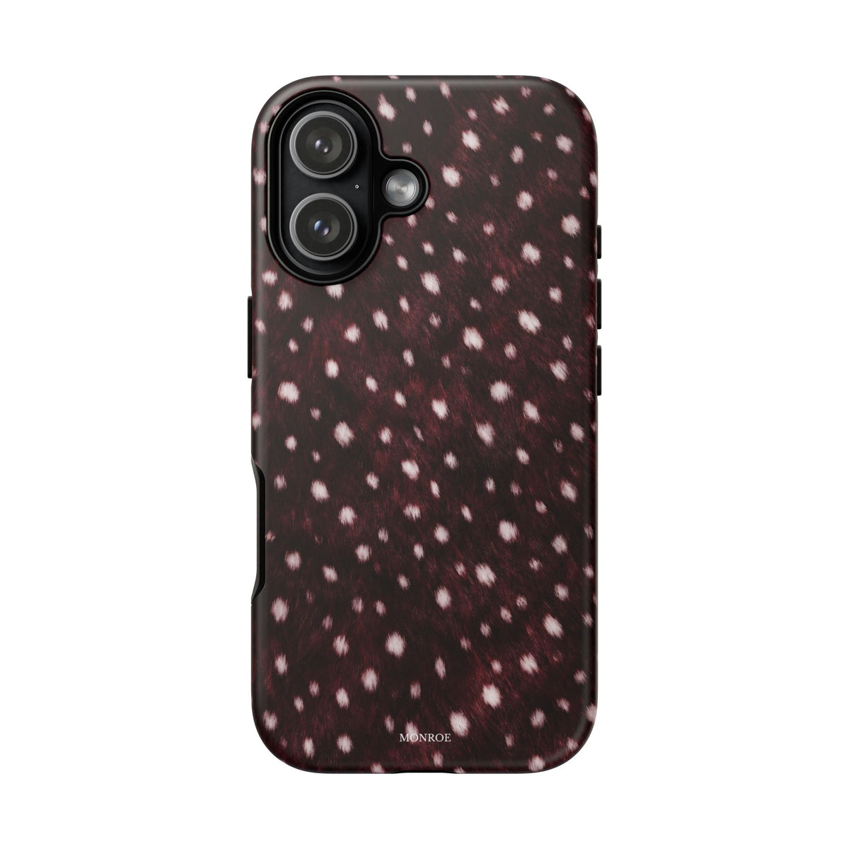 Burgundy Spotted Fur Tough Case