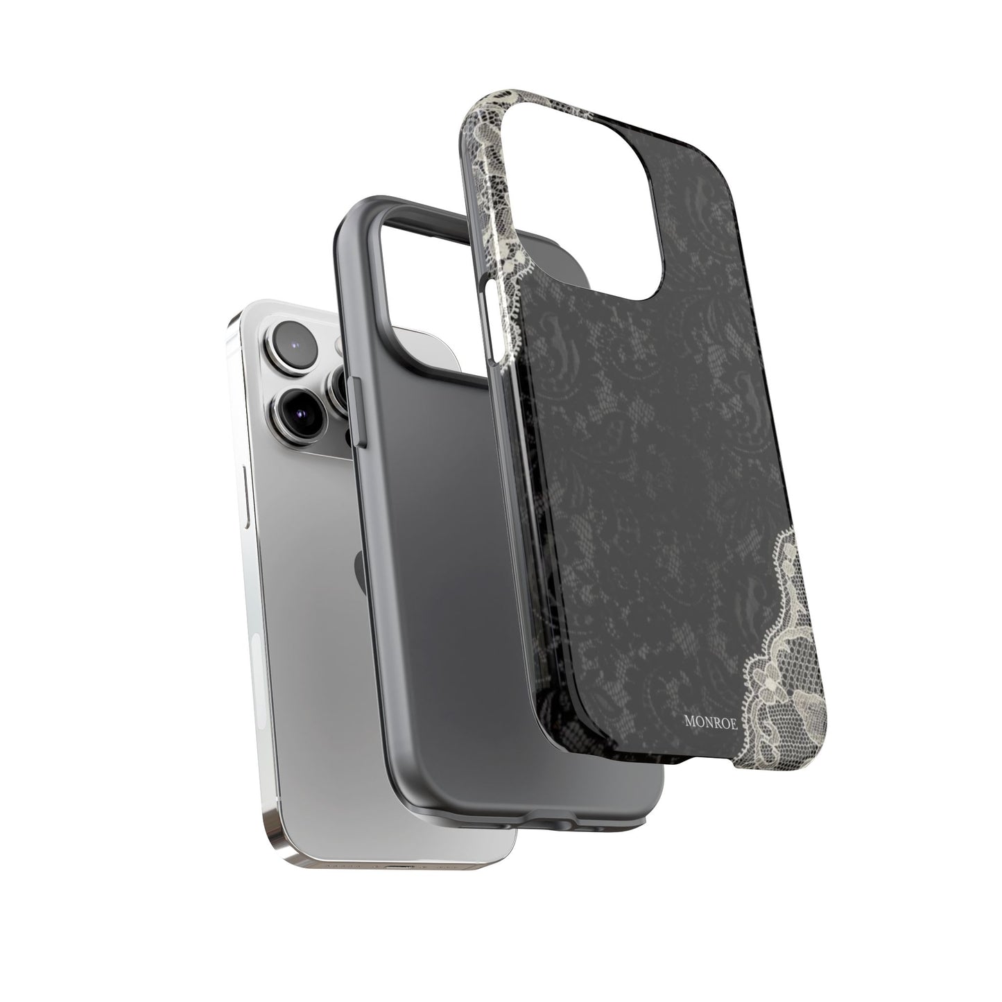 Black & White Edged Tough Case