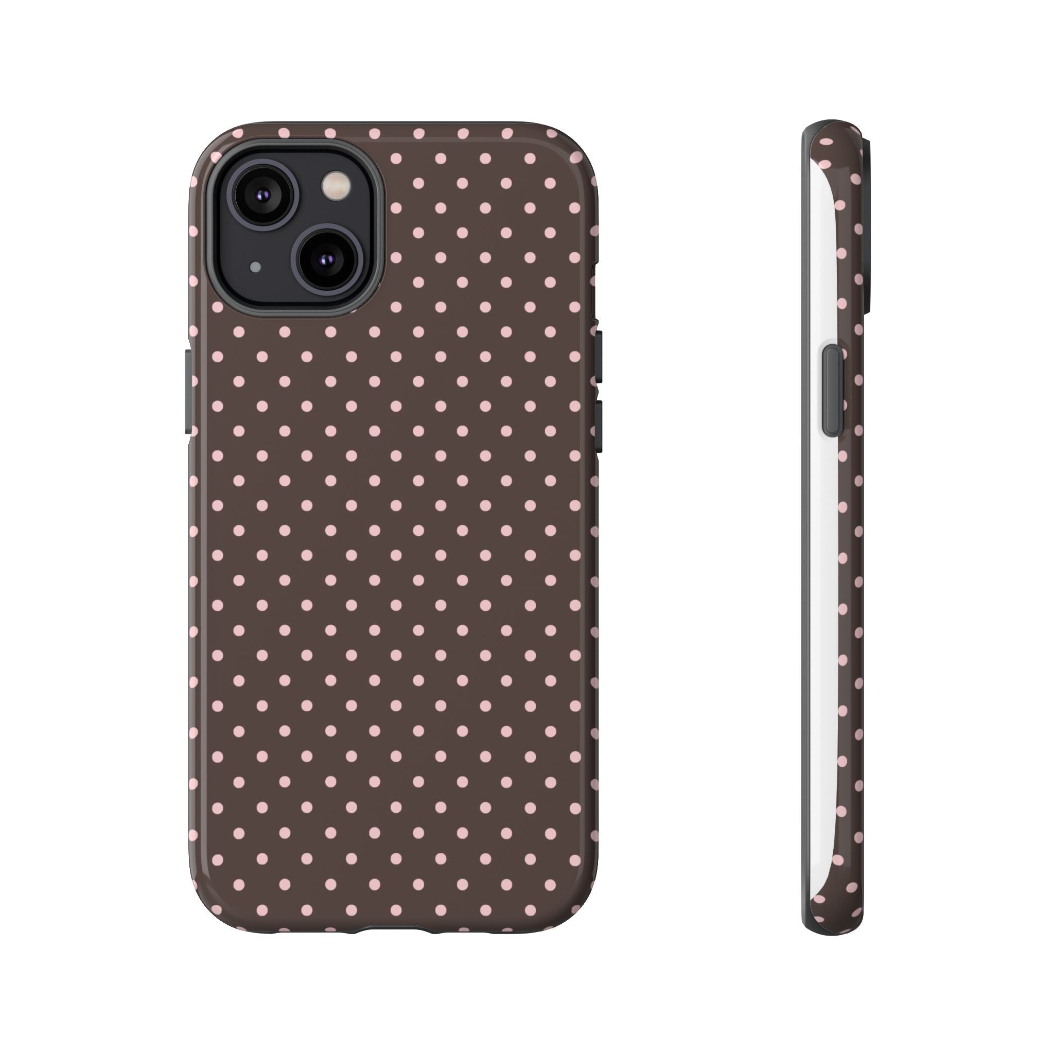 Brown Polka Phone Case