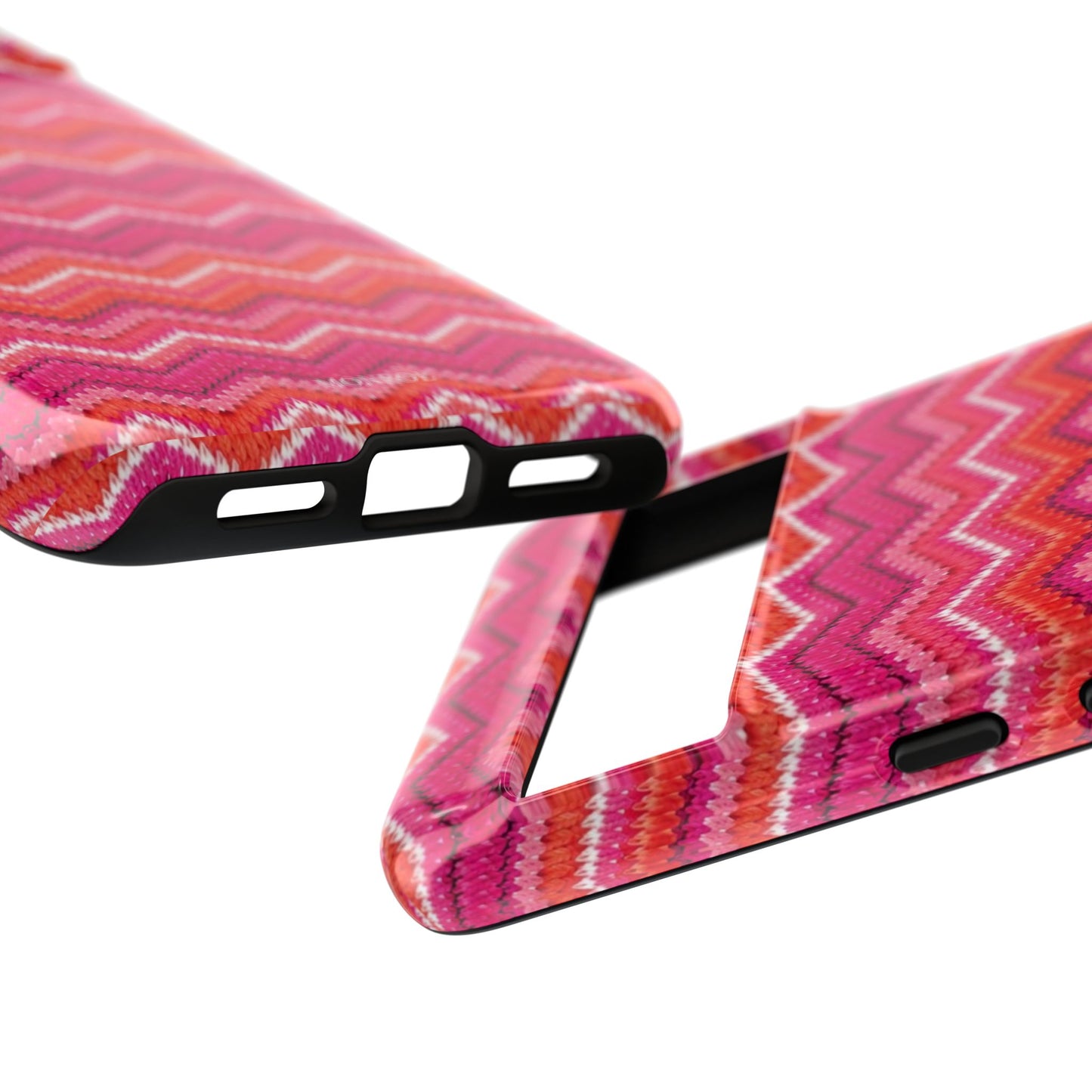 Pink Zigzag Tough Case