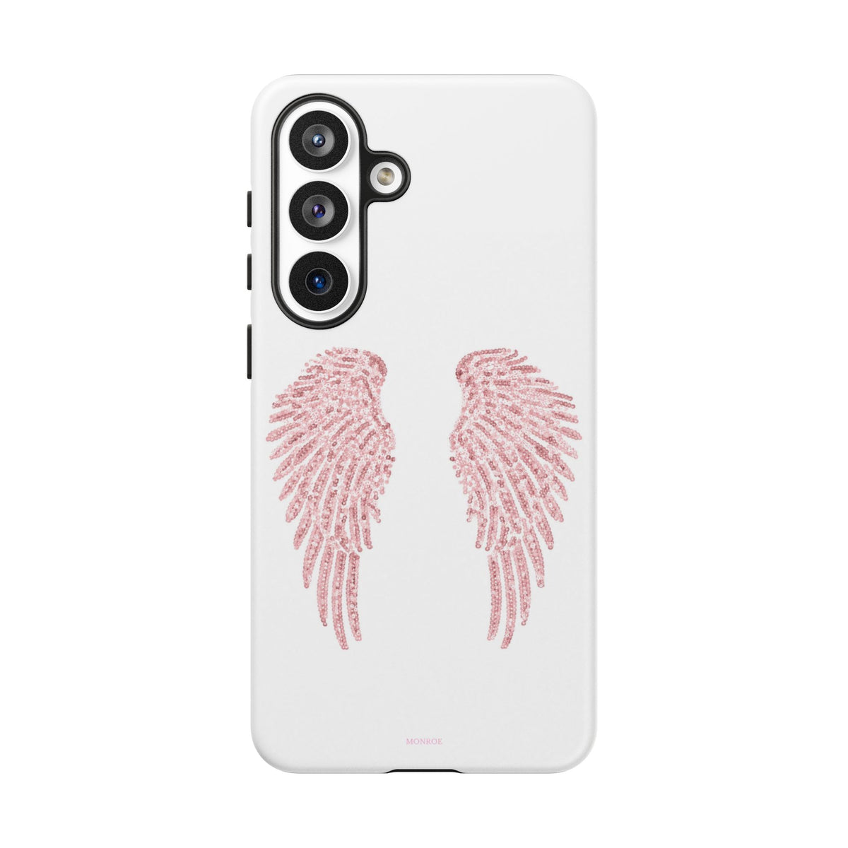 White & Pink Wings Tough Case