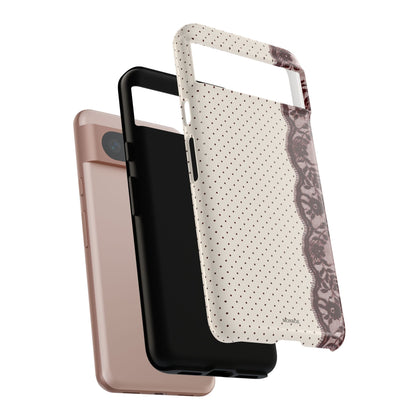 Burgundy Lace Edge Tough Case