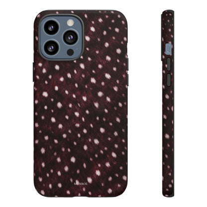 Burgundy Spotted Fur Tough Case