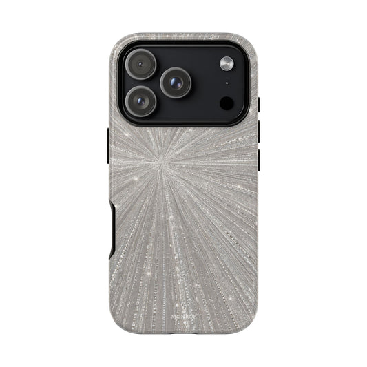 Sparkling Silver Burst Tough Case