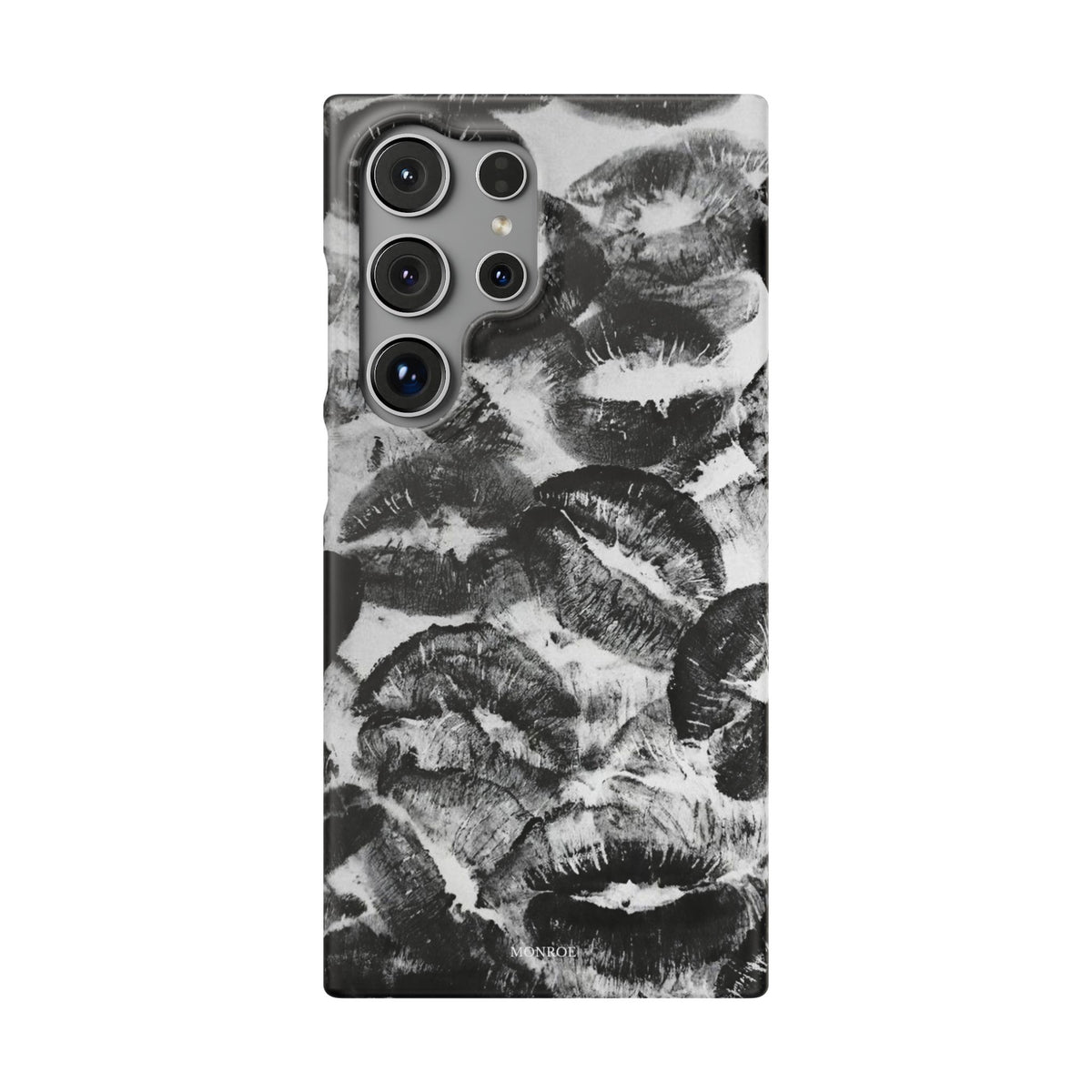 Black & White Kiss Print Case