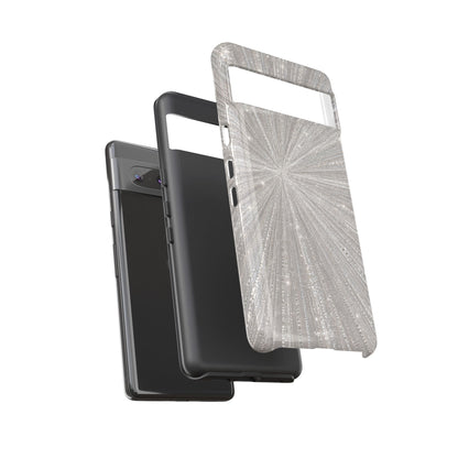 Sparkling Silver Burst Tough Case