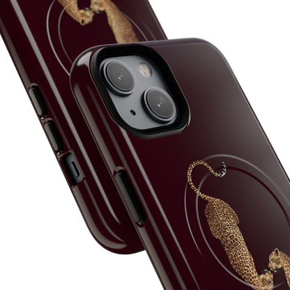 Burgundy Leopard Duo MagSafe Case