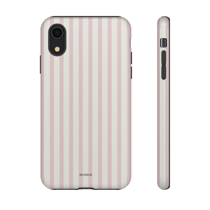 Light Pink Stripe Tough Phone Case