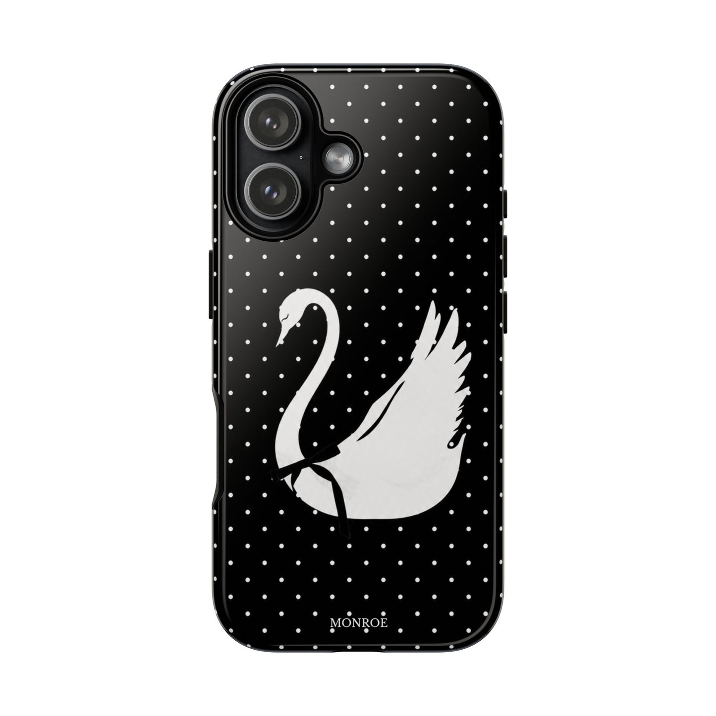 Black Swan Polka Dot Tough Phone Case