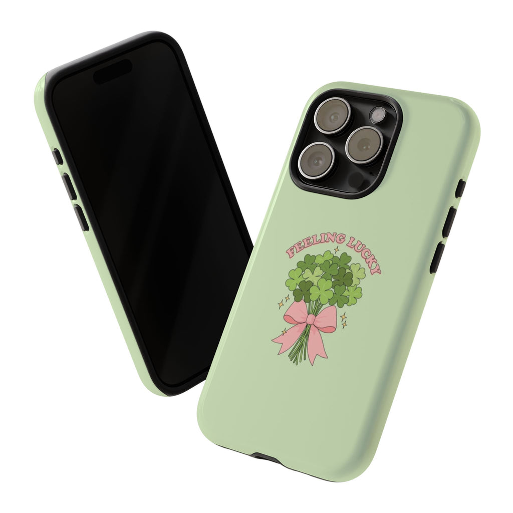 ‘Feeling Lucky' Clover Bouquet Tough Phone Case