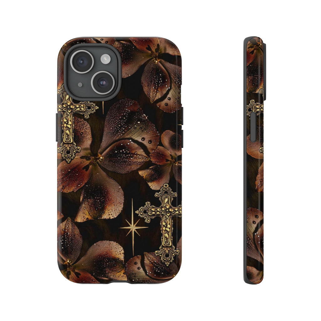 Floral Cross Pattern Tough Case