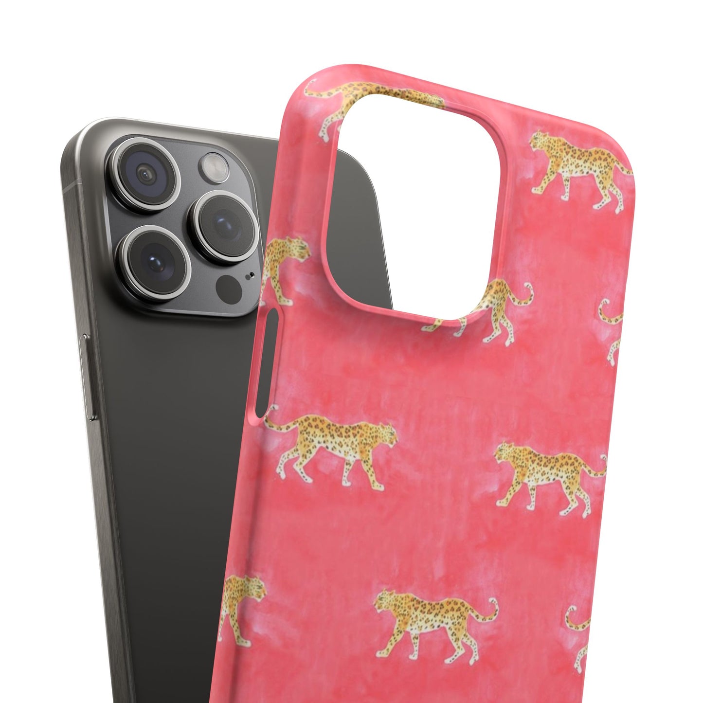 Pink Watercolor Leopard Case