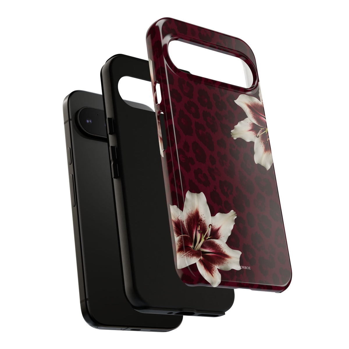 Burgundy Lily Leopard Tough Case
