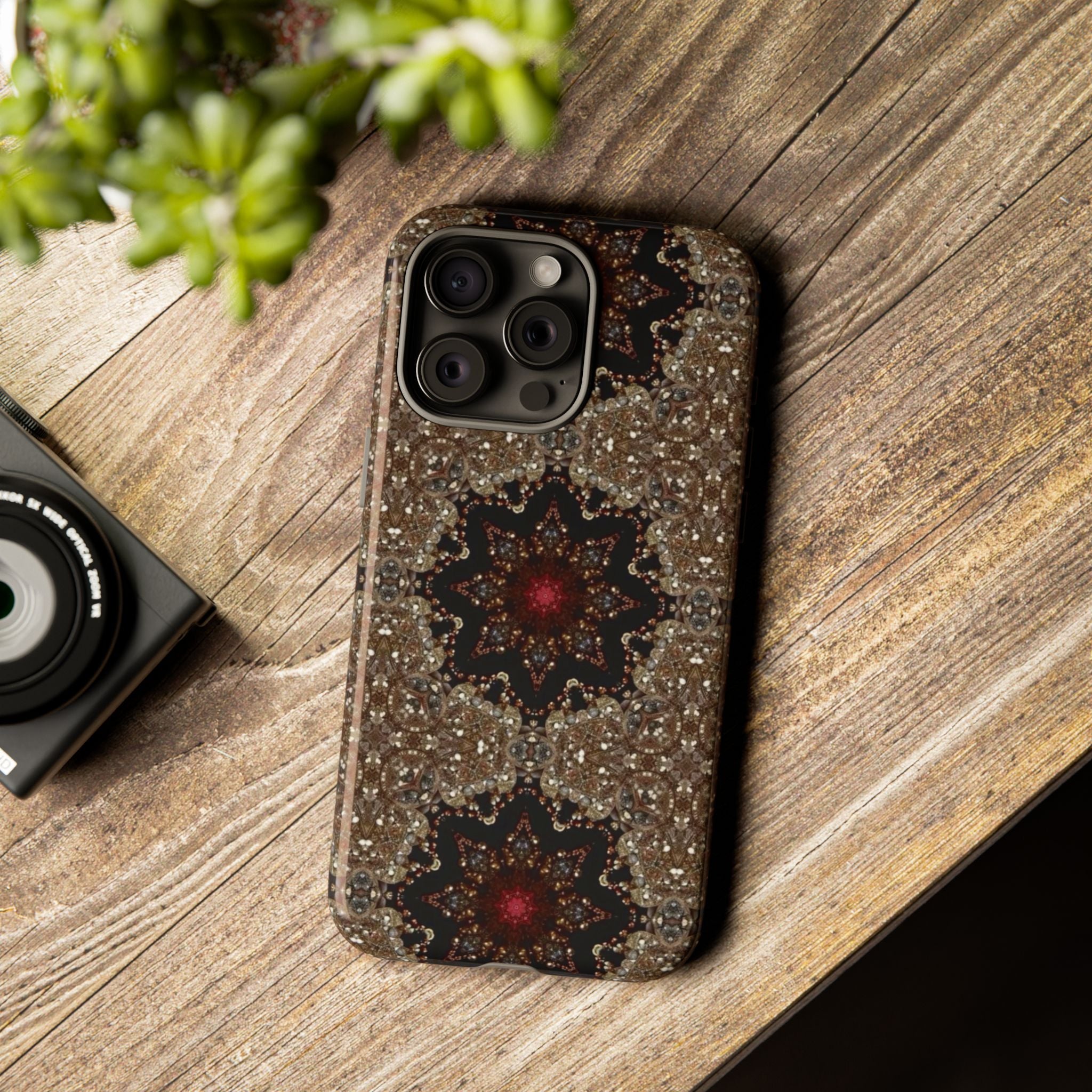 Brown Mandala Tough Protective Case
