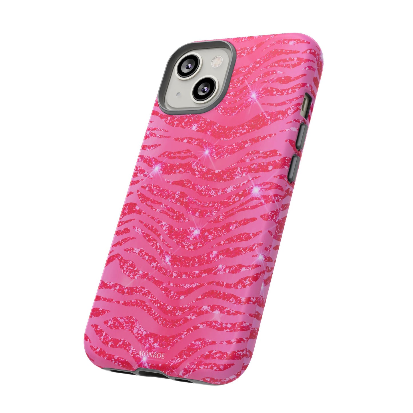 Pink Glitter Zebra Tough Case