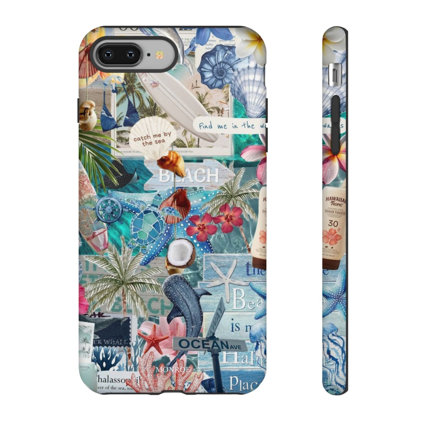 Tropical Beach Collage Tough Case