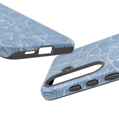 Glacier Blue Floral Tough Case