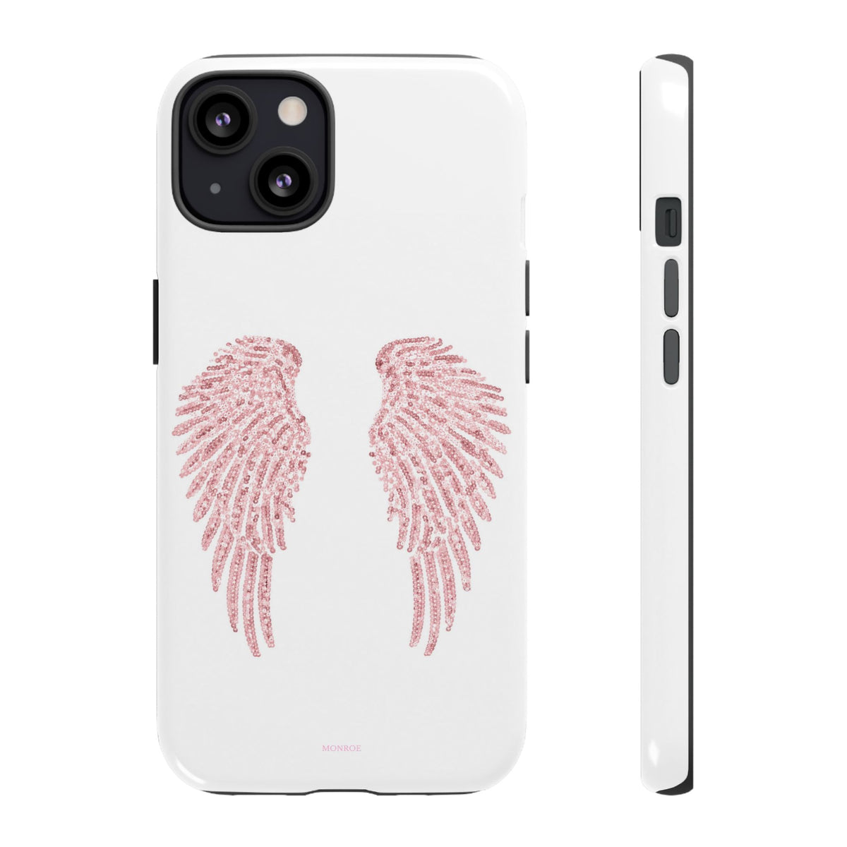 White & Pink Wings Tough Case