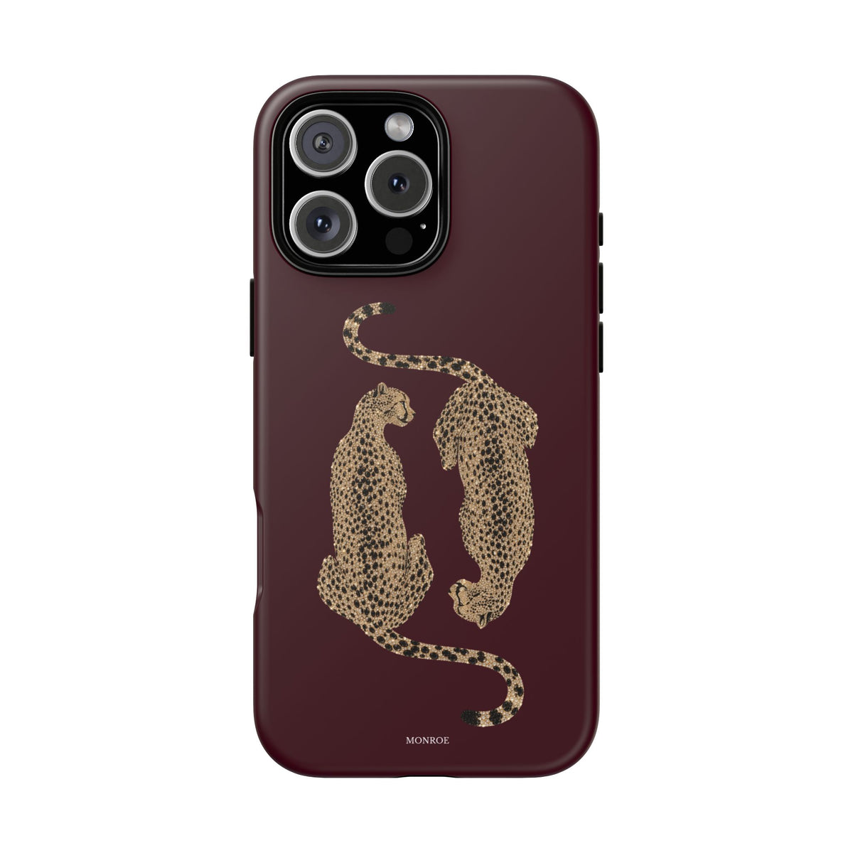 Burgundy Cheetah Tough Case