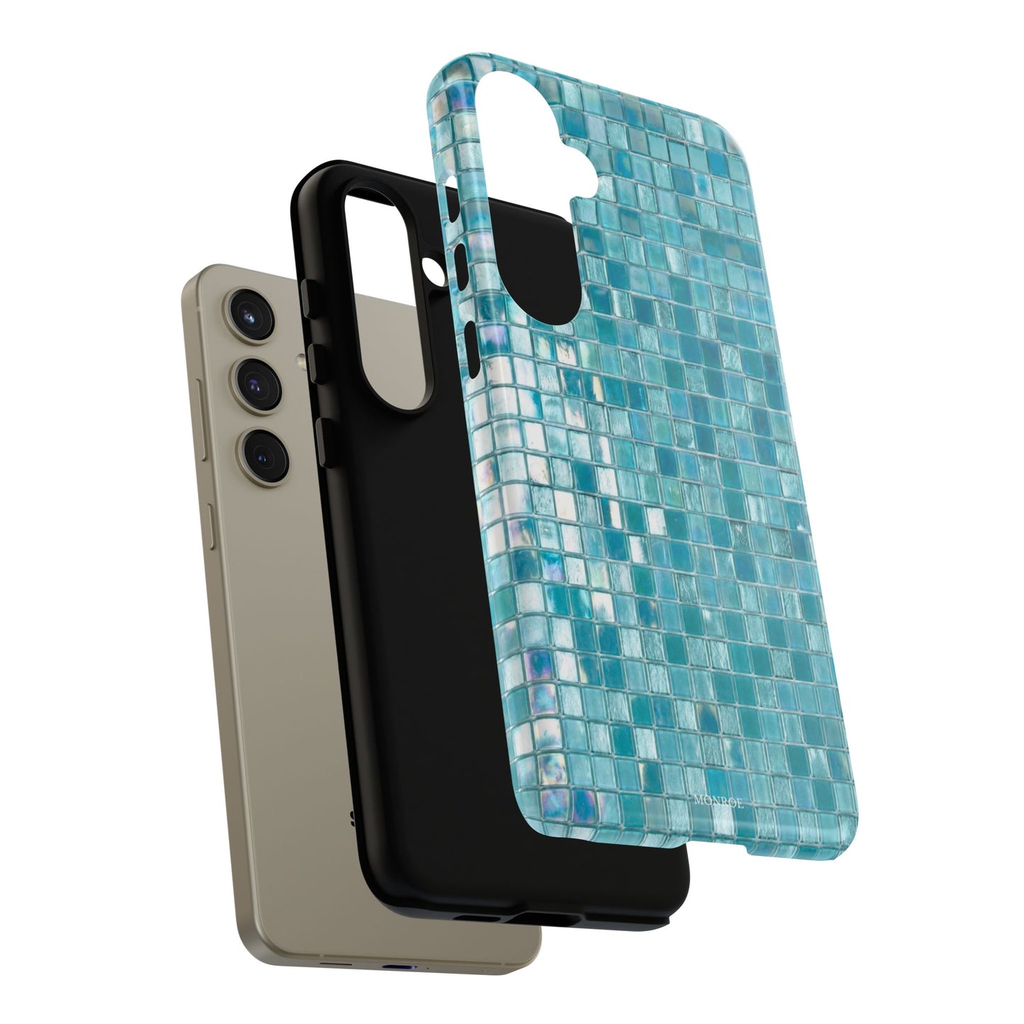 Hot Blue Mosaic Tile Tough Case