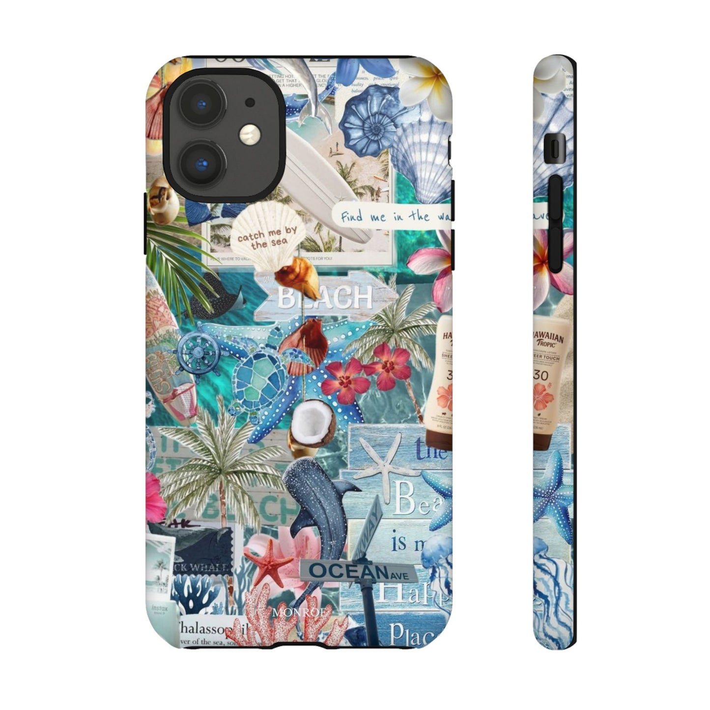 Tropical Beach Collage Tough Case