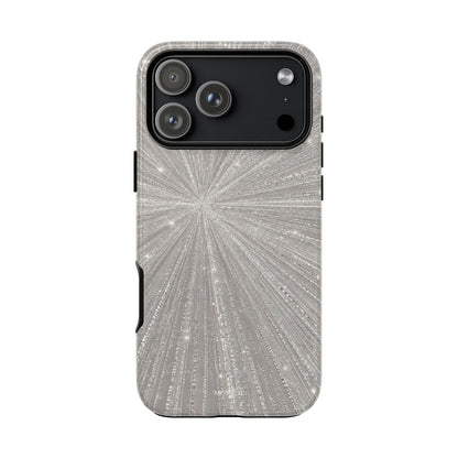 Sparkling Silver Burst Tough Case