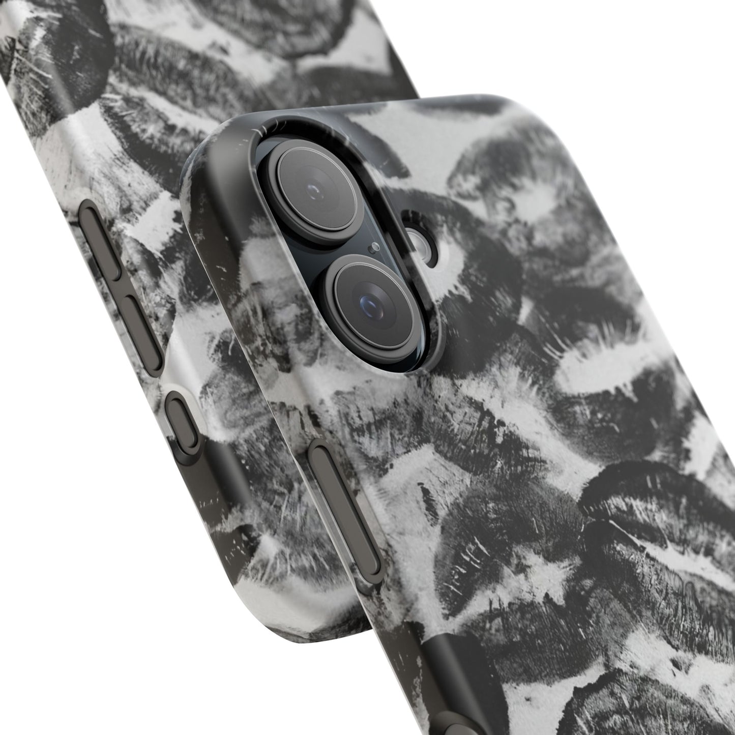 Black & White Kiss Print Case