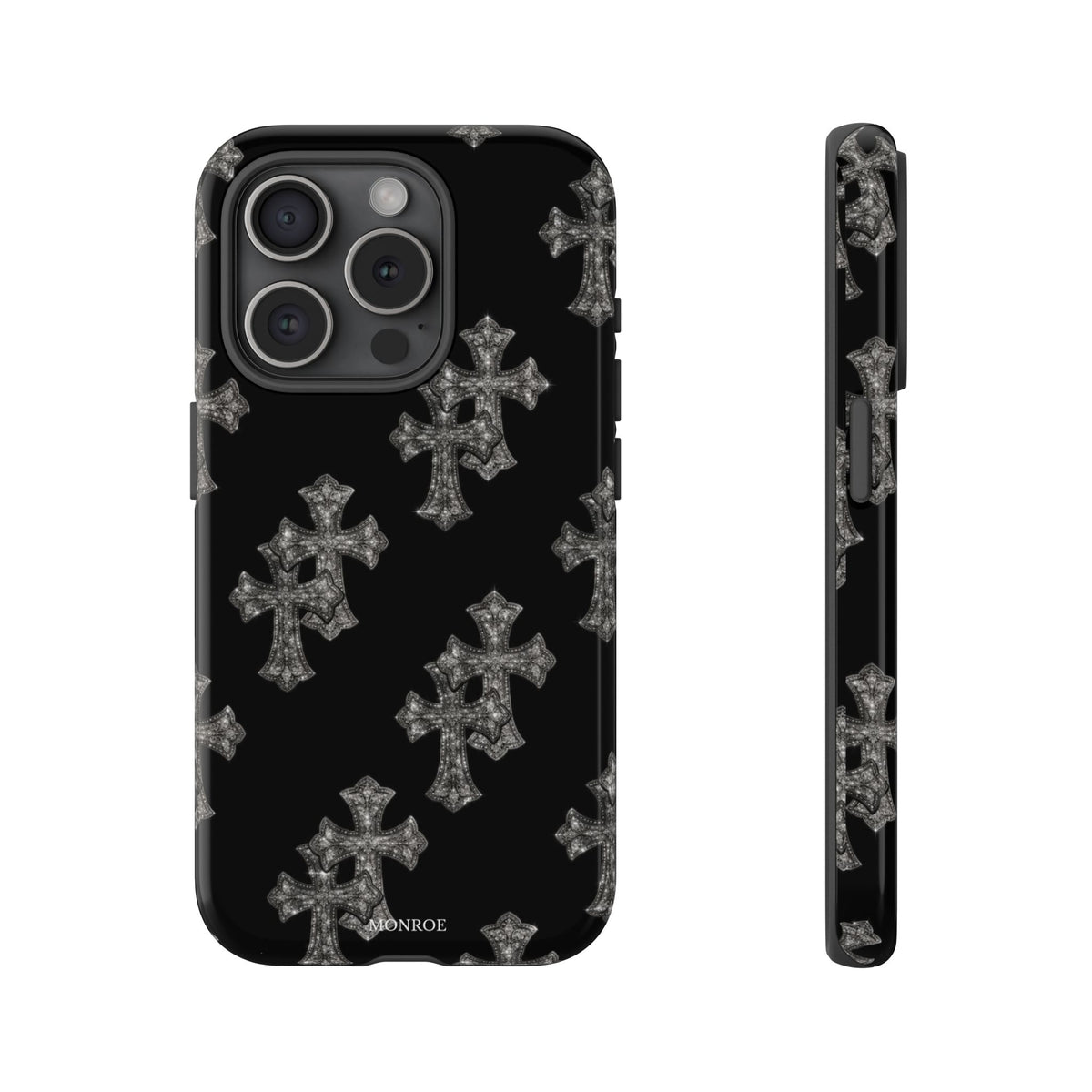 Black Crystal Cross Tough Case