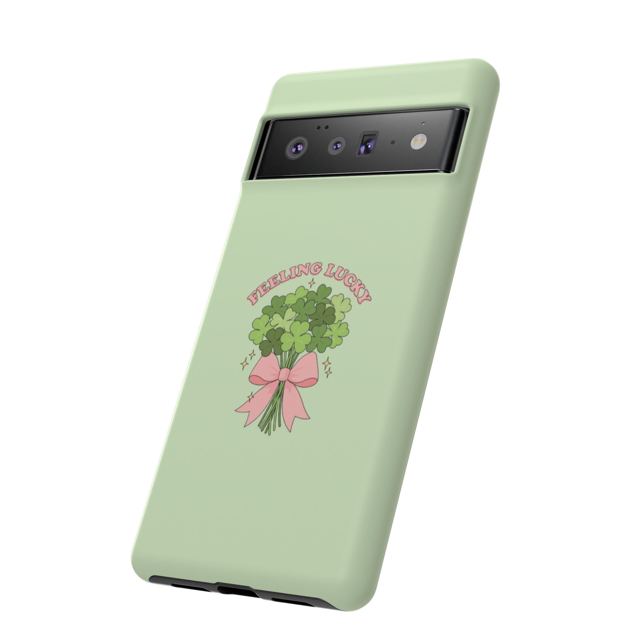 ‘Feeling Lucky' Clover Bouquet Tough Phone Case