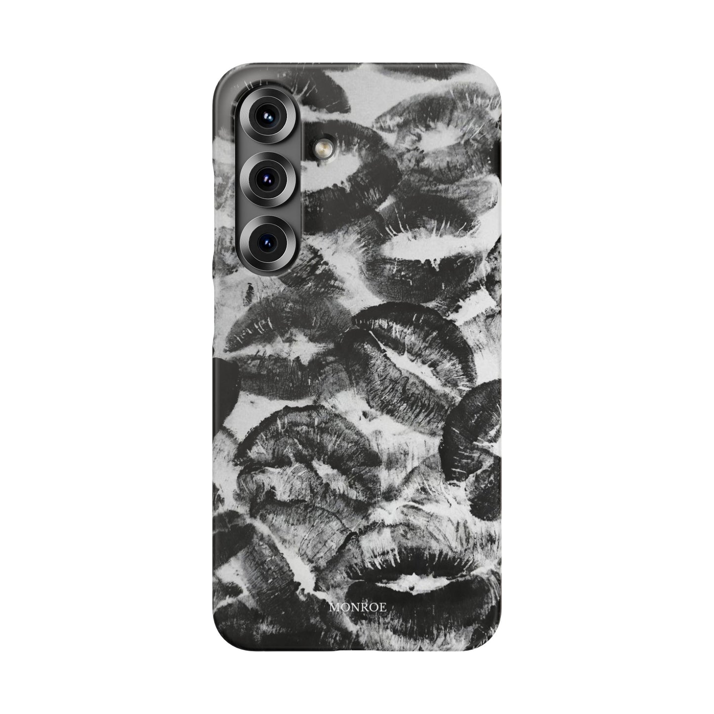 Black & White Kiss Print Case