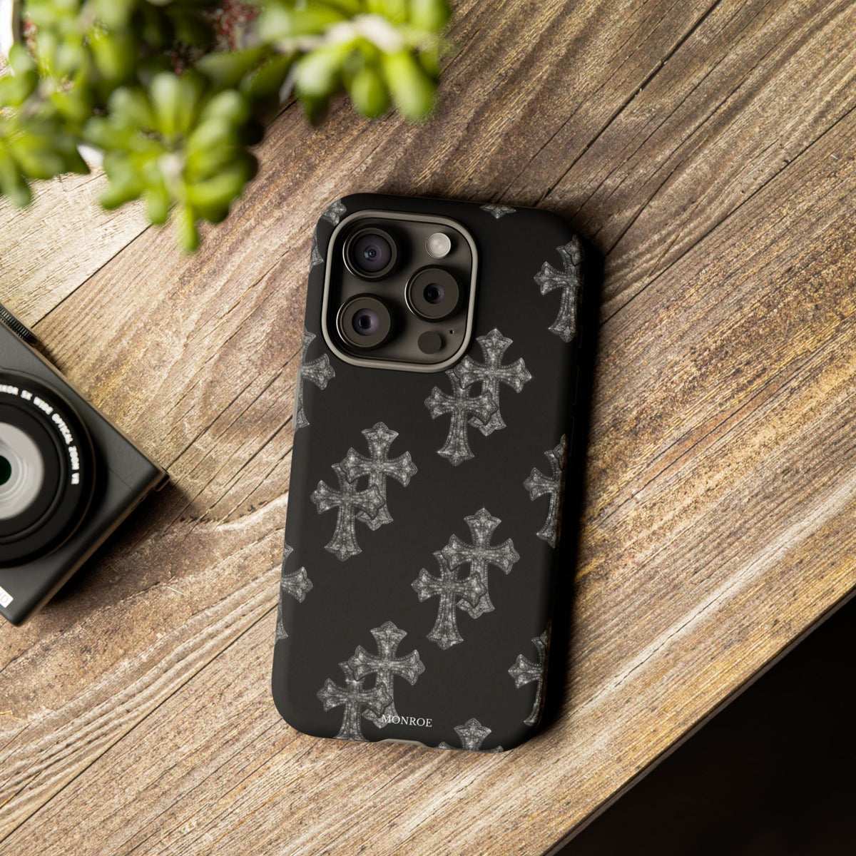 Black Crystal Cross Tough Case