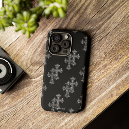 Black Crystal Cross Tough Case