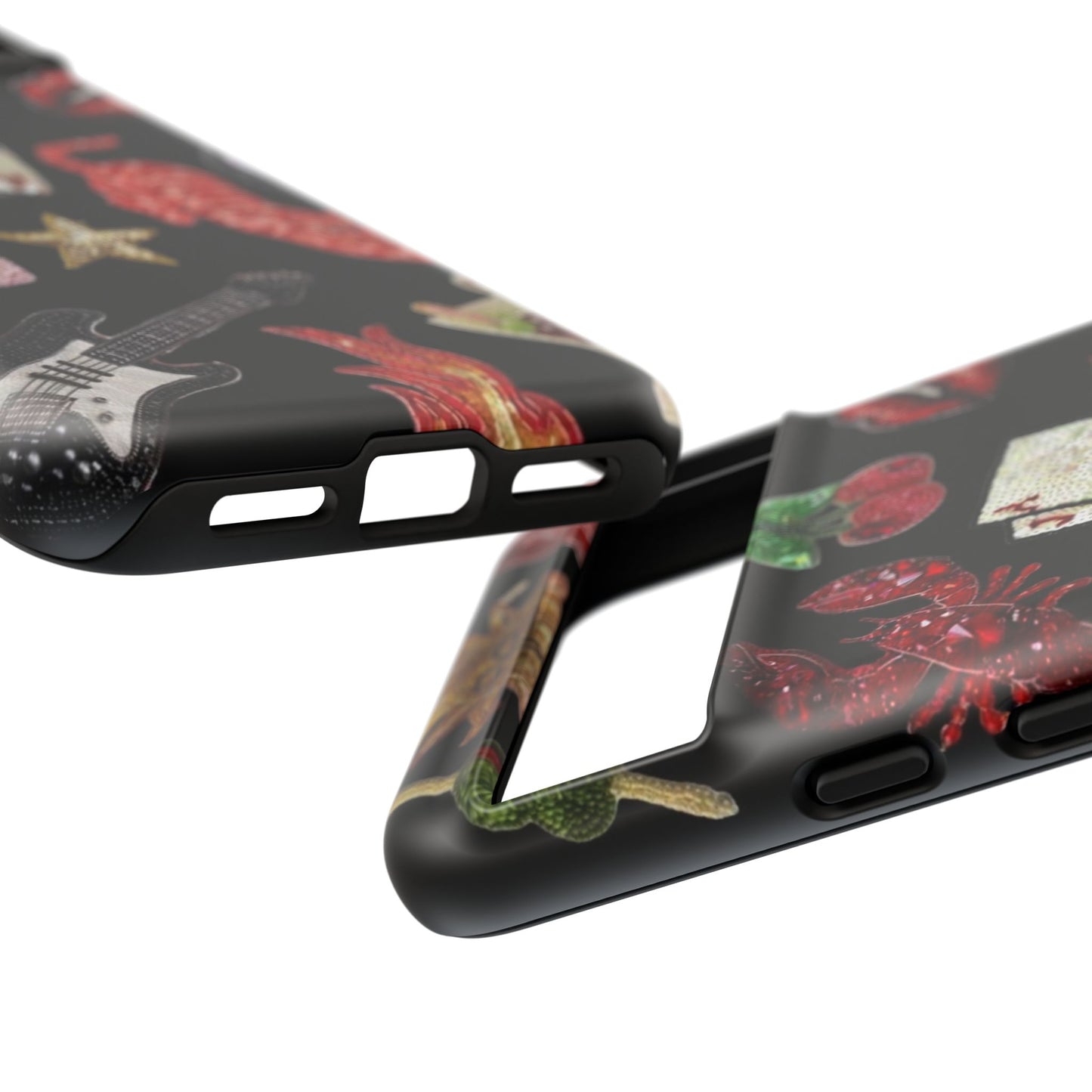 Retro Patch Motif Tough Case