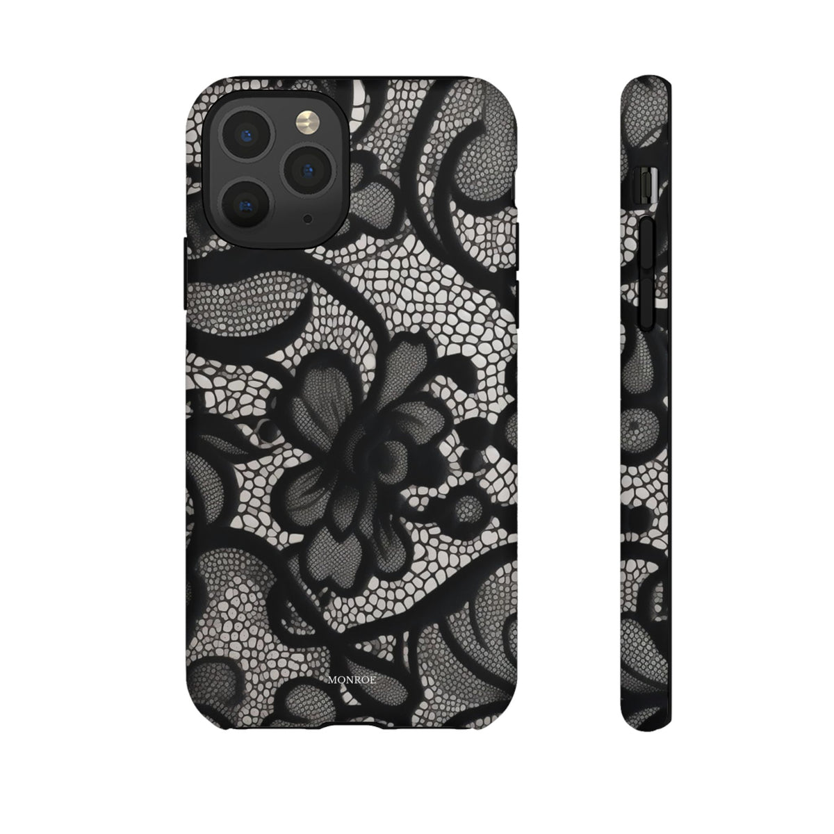 Black Floral Vintage Case